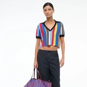 STAUD Hamel Top Market Stripe